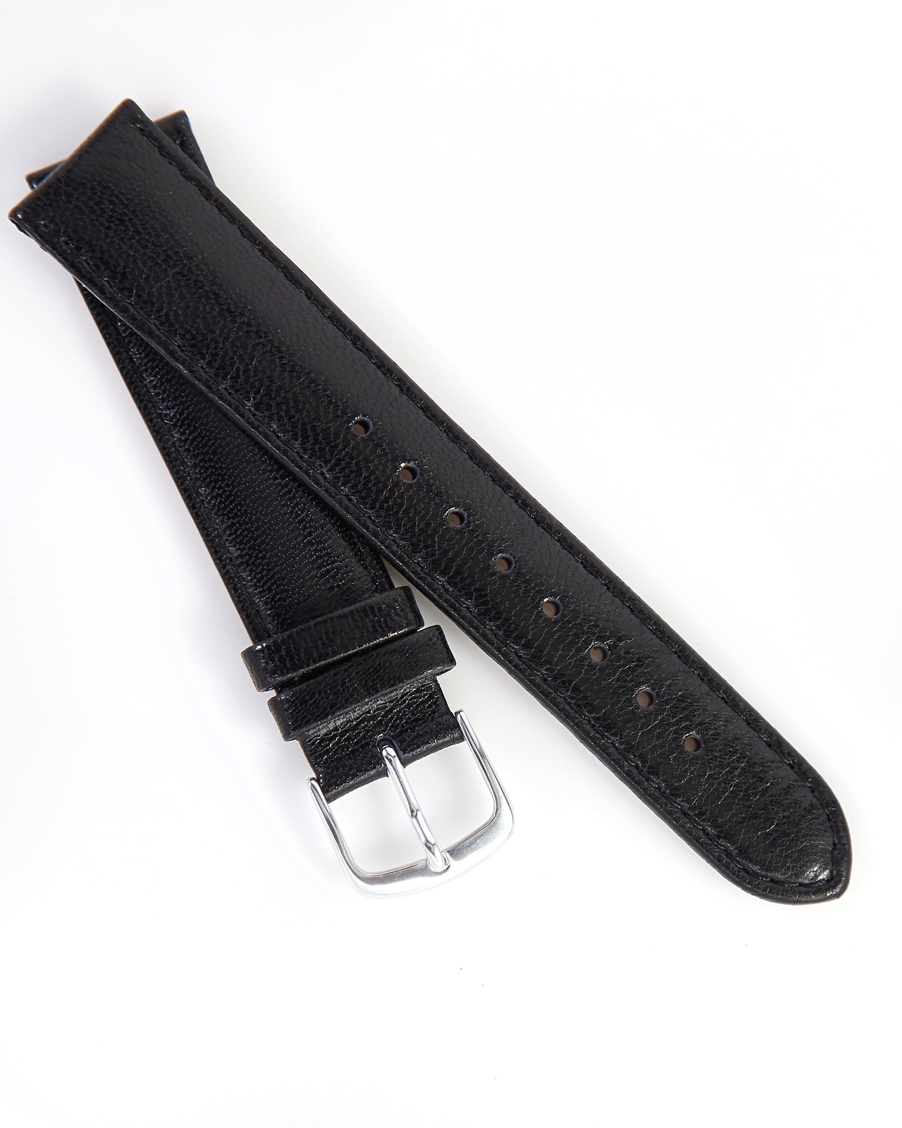 Ecclissi 18mm x 16mm Black Leather Strap 75490