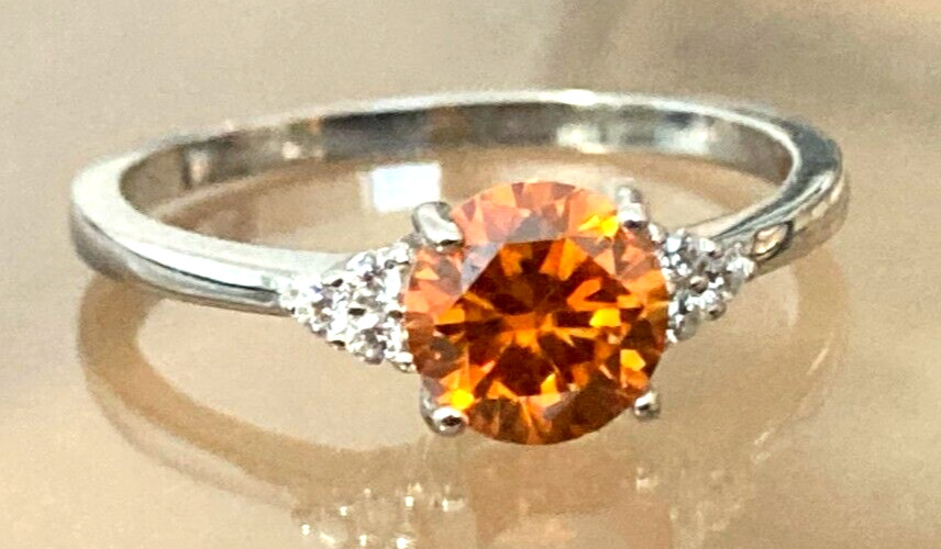 Moissanite Diamond Rings All Sizes & Colours 14k Gold or Rhodium Finish S925
