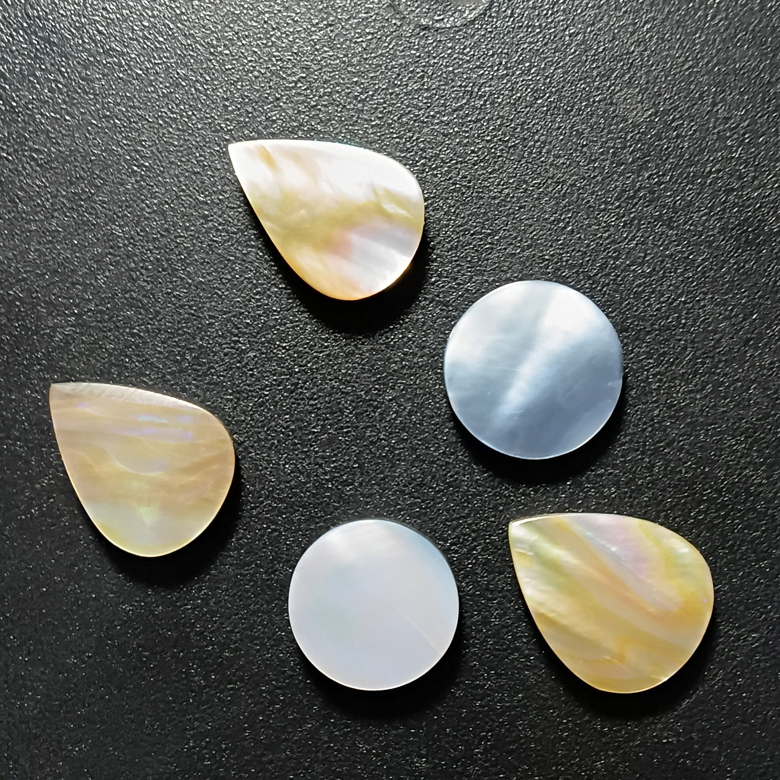 Tahitian mother of pearl cabochon lot natural white pearl loose gemstone jewelry
