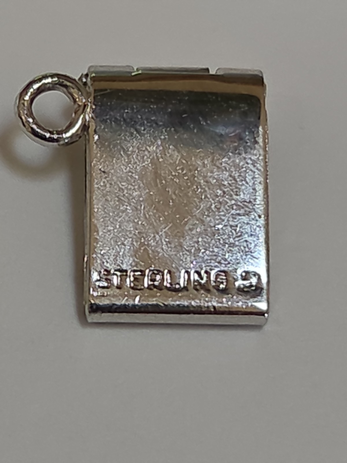 Sterling Silver ~ Match Book Charm ~ ENAMEL is EXCELLENT! ~ RARE! ~ VINTAGE