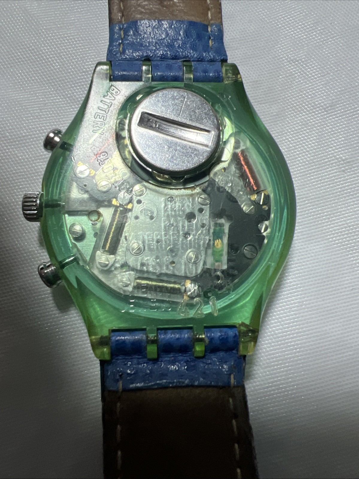 Swatch SWISS Choreograph,(ECHODECO) SCN112,37mm, joyful Purple& Green Dial Motif