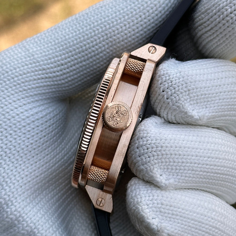STEELDIVE SD1949S Mens Bronze 45mm Automatic Dive Watch NH35 Sapphire Steel