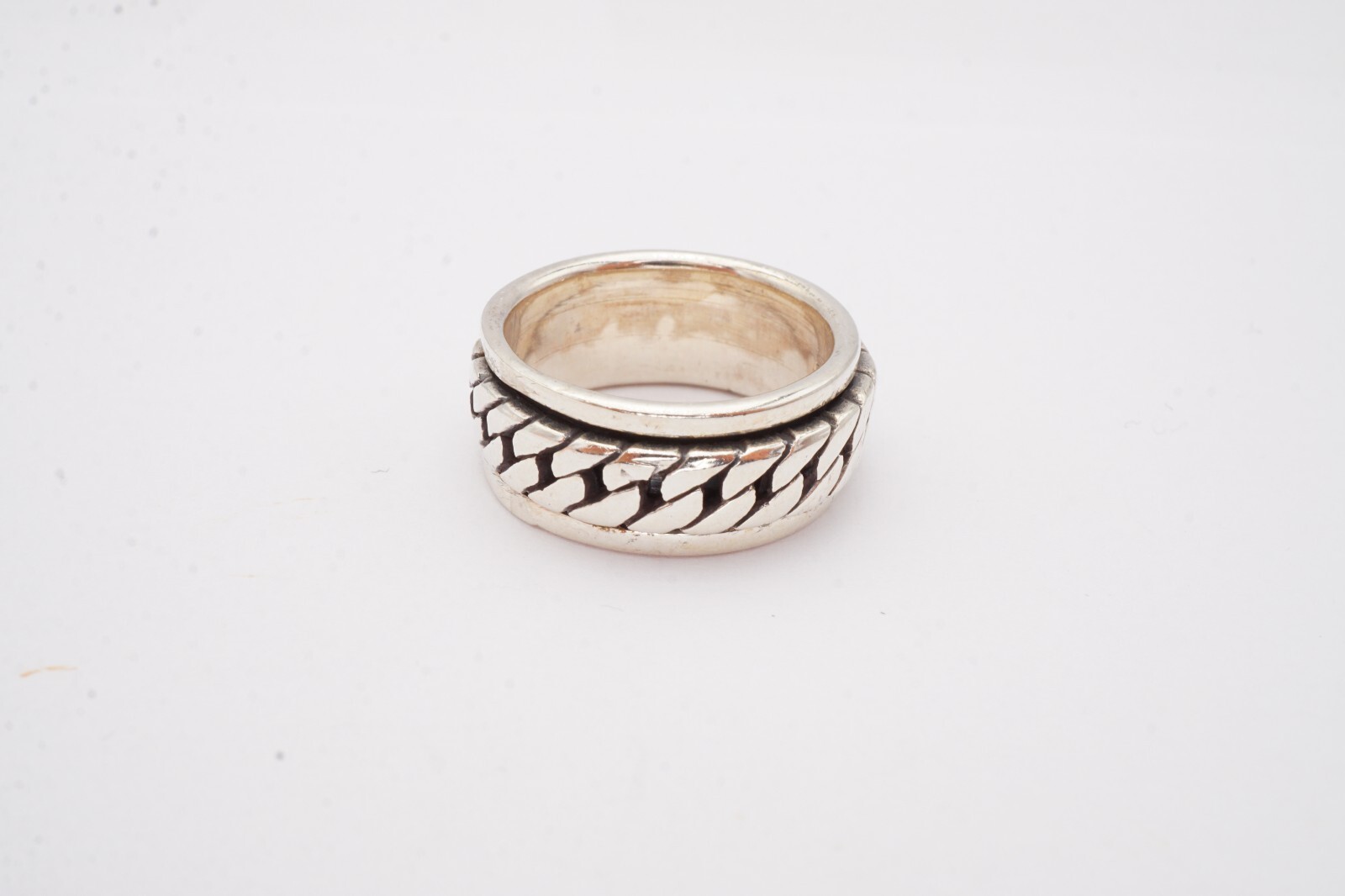 Sterling Silver 925 Spinner Ring Size 6.75 A5