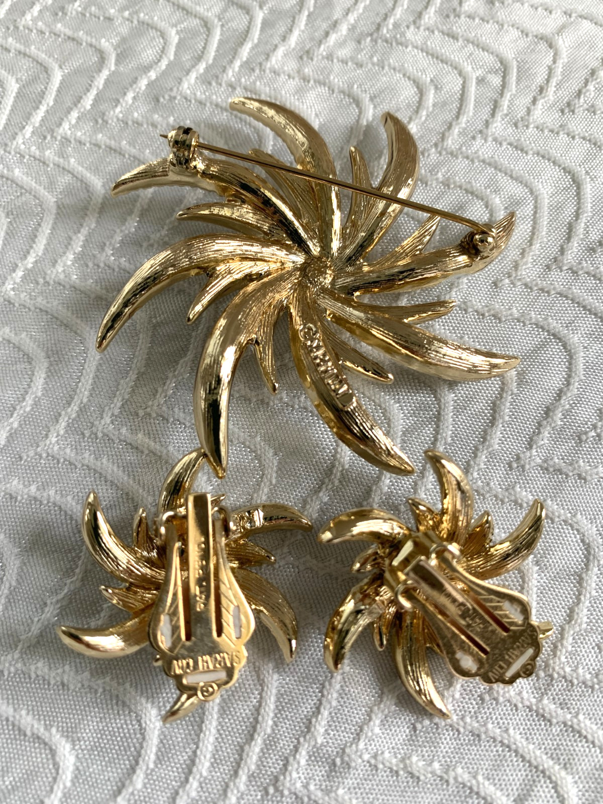 Vintage Sarah Coventry Jonquil Necklace, Evening Comet Set~Emmons Rhinestone Set