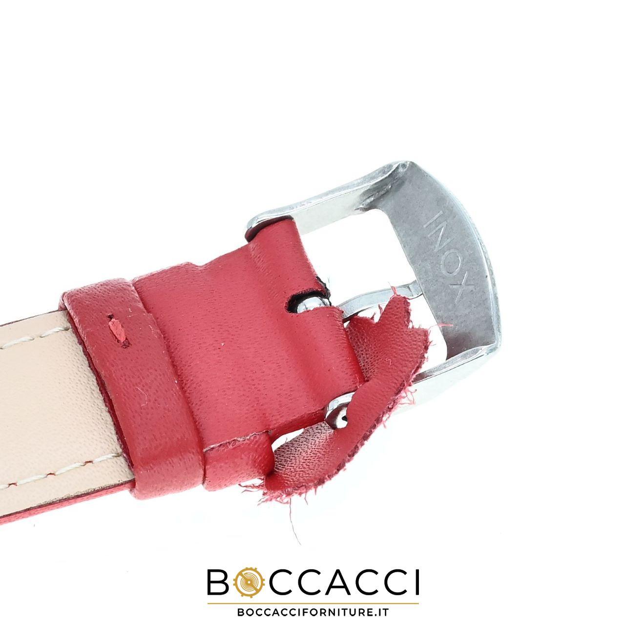 DILOY 18mm Red Smooth Unpadded Leather Strap (NEW)