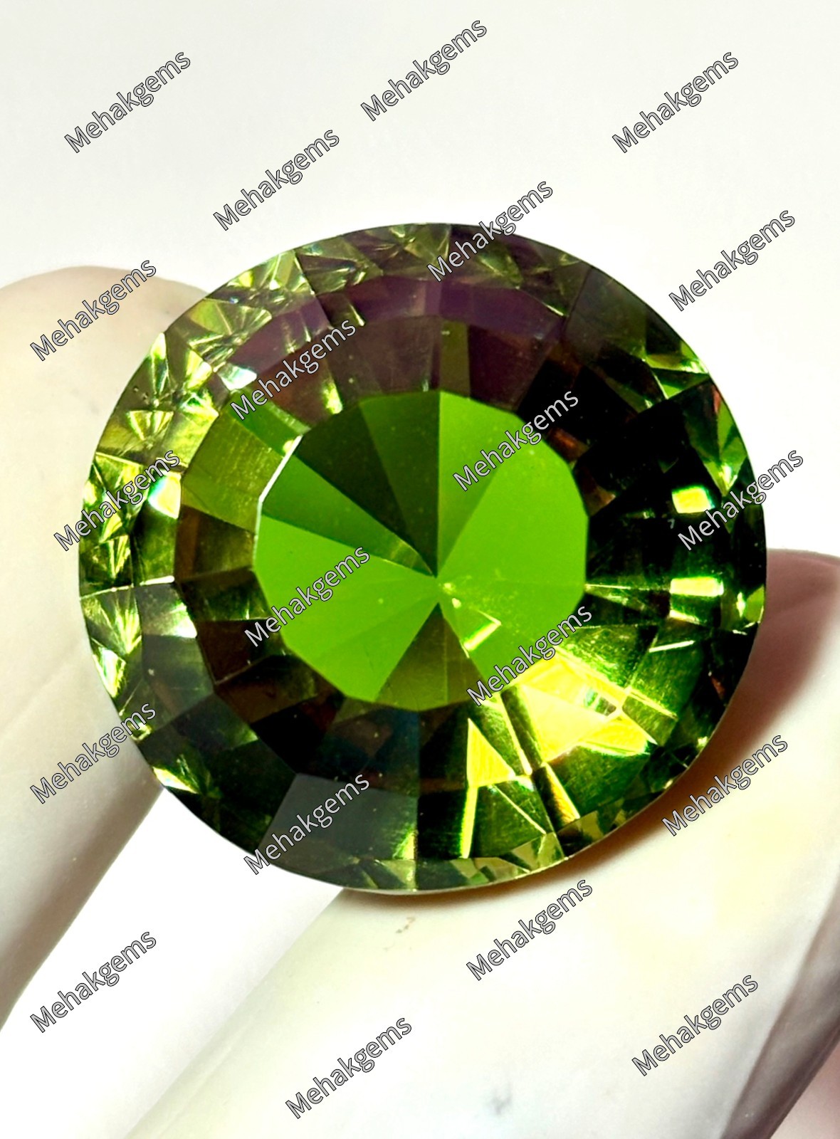69 Carat Zultanite Gemstone, Round Faceted Color Changing Diaspore Pendant Stone