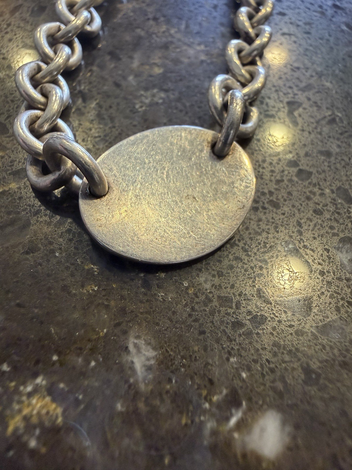 Tiffany & Co. – Vintage “Please Return To Tiffany” Oval Tag Necklace 14-15 Inch