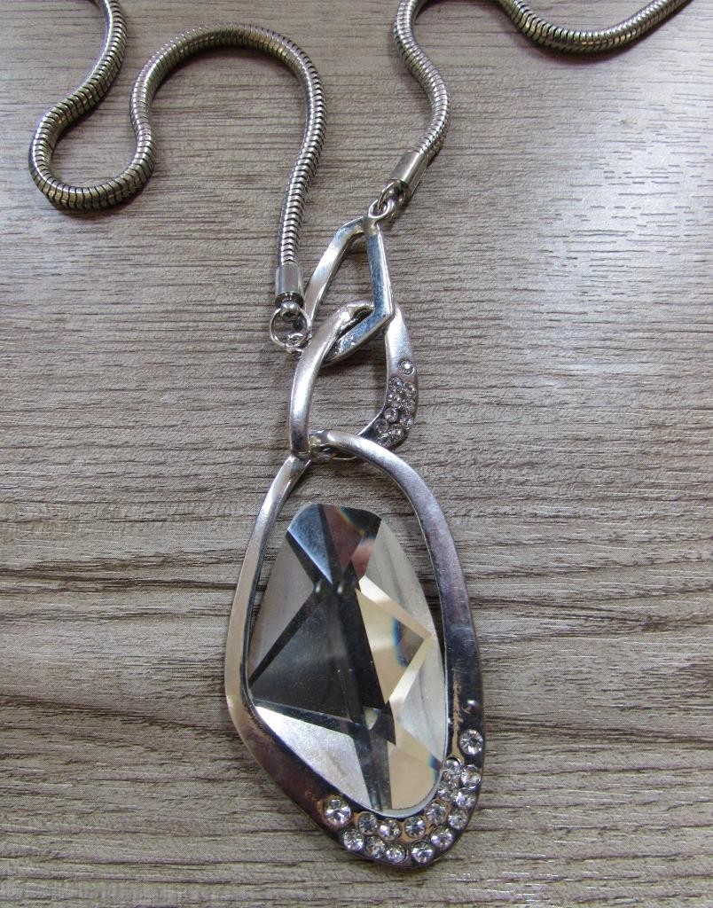 Paparazzi Silver Tone Optical Opulence White Necklace and Earrings Set