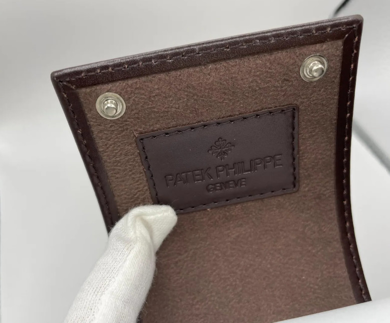 Patek Philippe Dark Brown Leather Watch Travel Case Luxury Carry Box New 2026