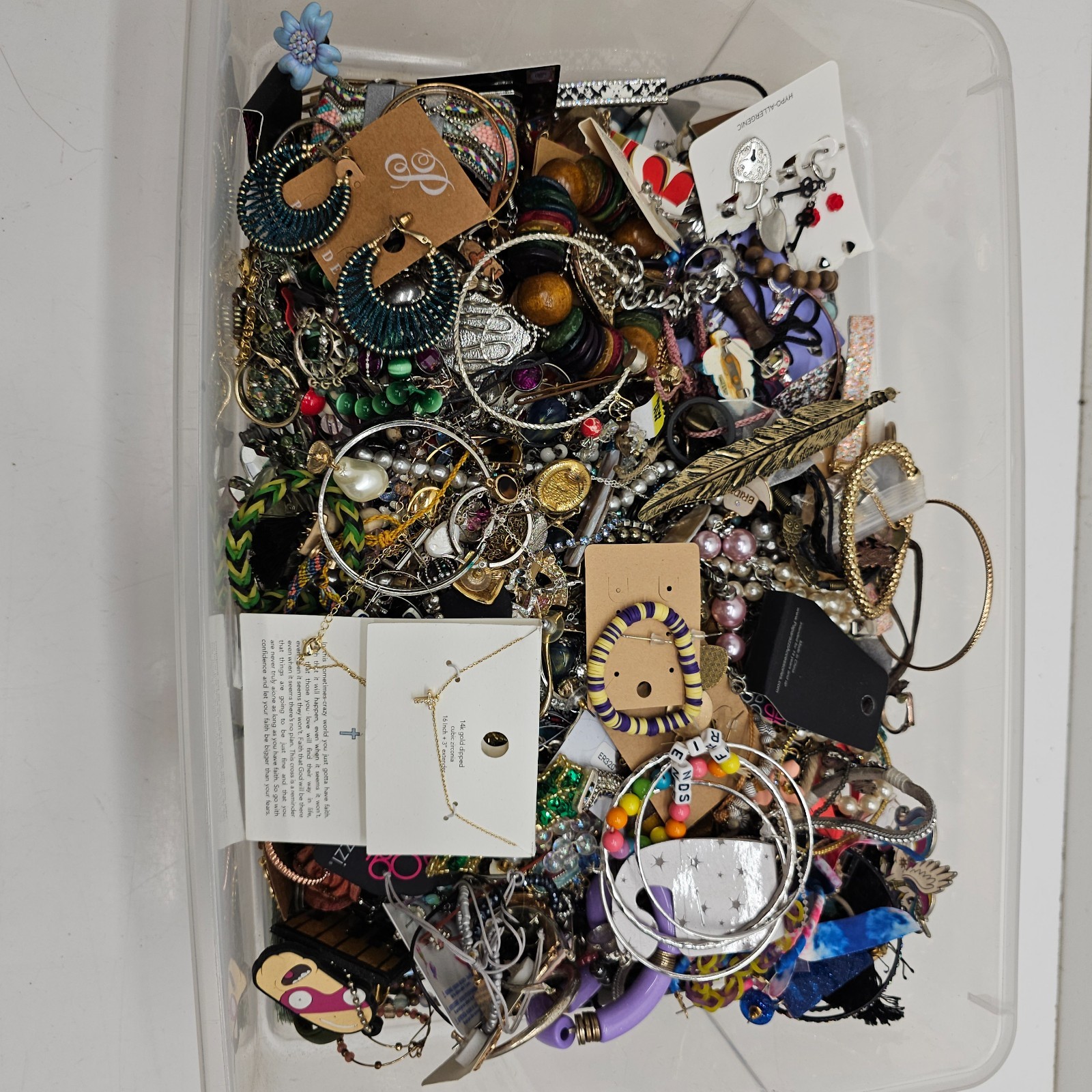 Costume Jewelry Mixed Lot 22.4lbs Crafting Collection