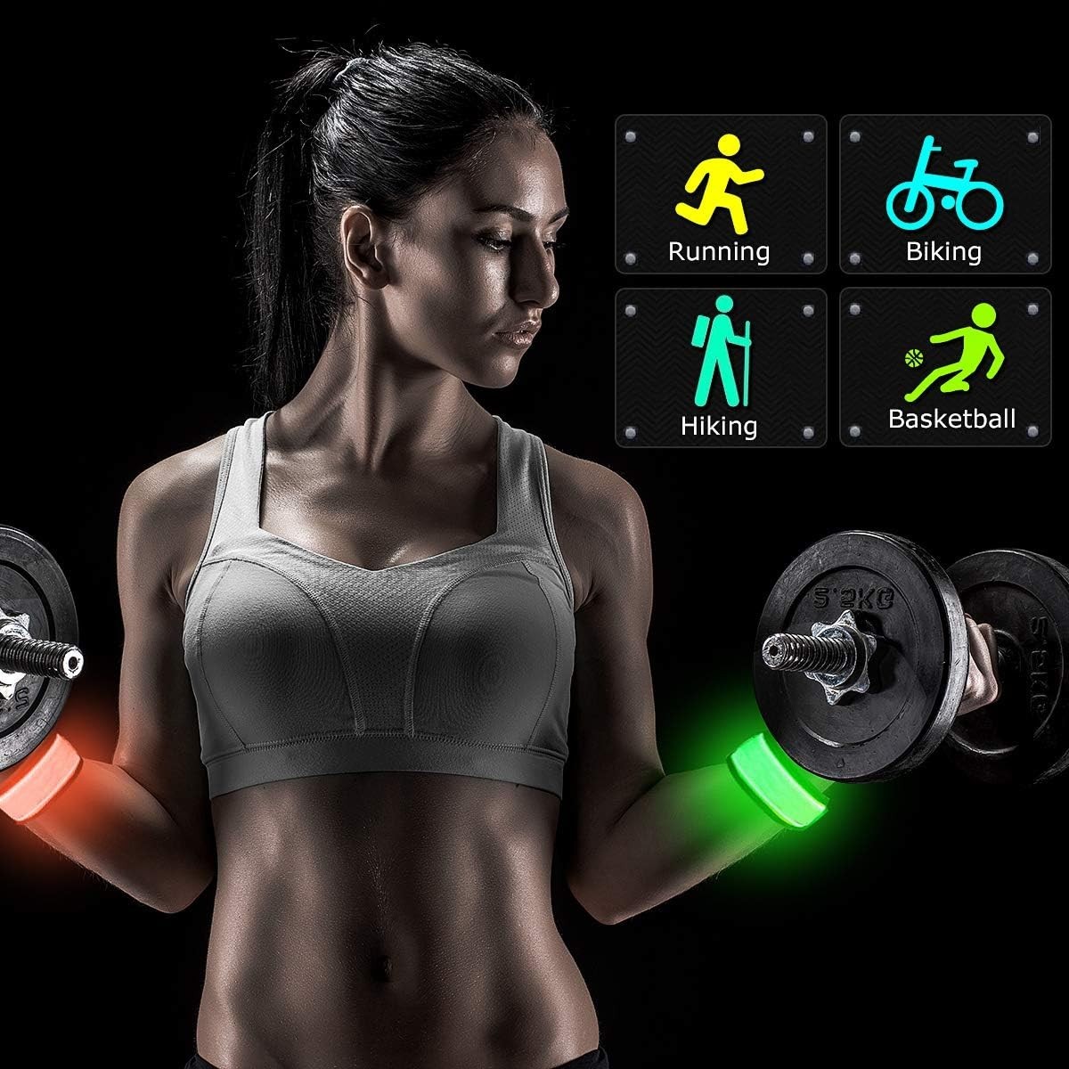 Versatile Night Visibility Wrist Bands – 6 Pack LED Slap Bracelets for All Ages