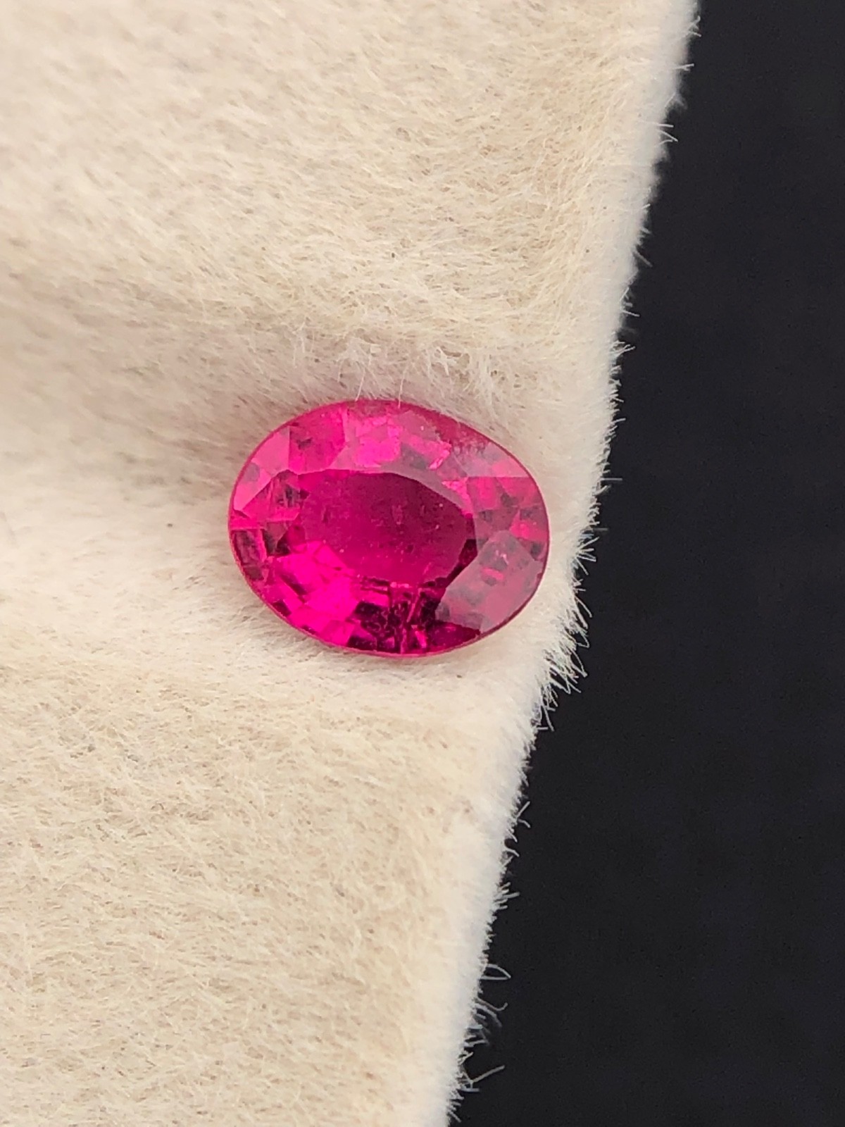 0.45 Ct Natural Pink Tourmaline Oval Loose Faceted Gemstone Making For Jewelry