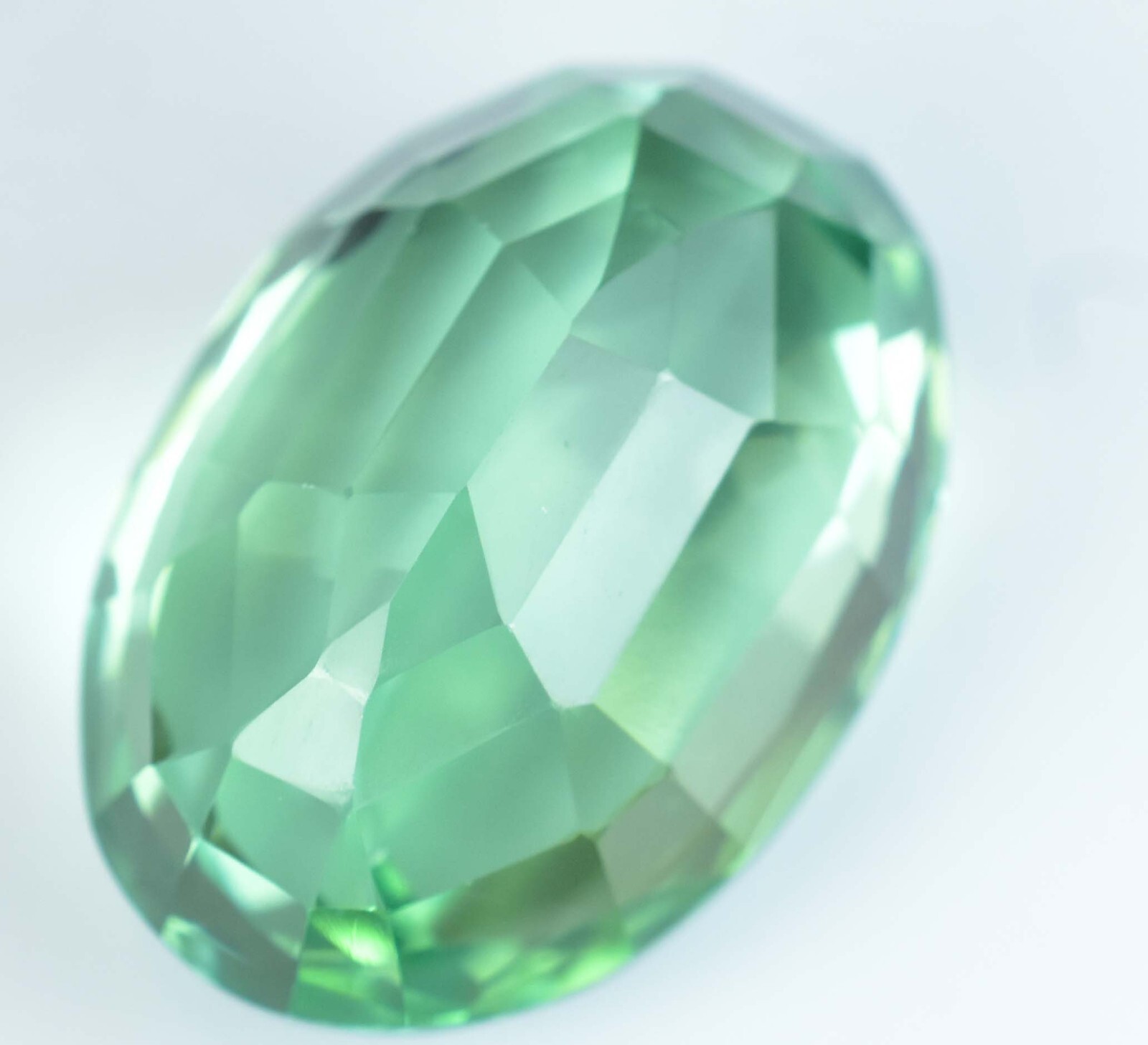 44.10 Ct Natural Green Montana Sapphire FLAWLESS AGL Certified Oval Cut Gemstone