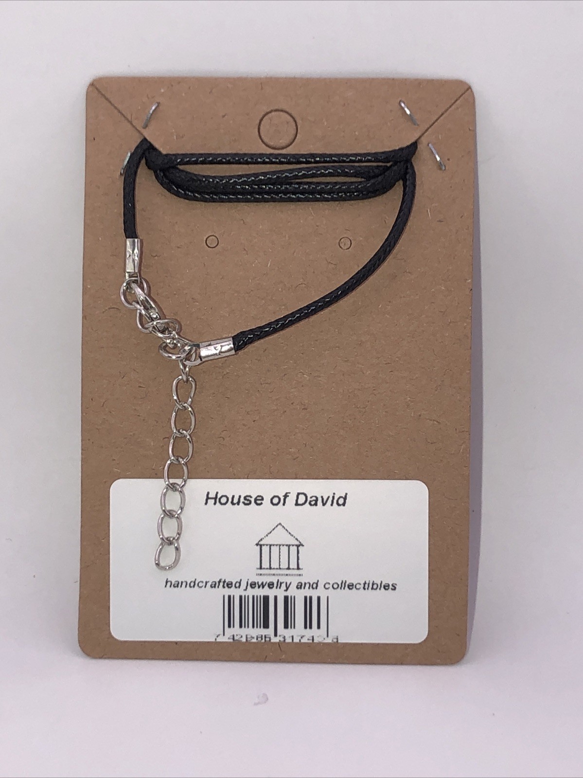 House Of David Handmade Artesian Cross Necklace White Color One Of A Kind 18 in