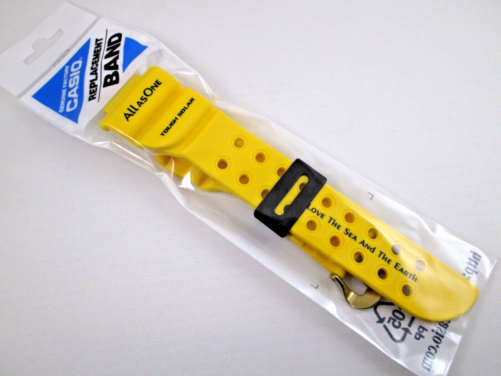 Genuine Casio G-Shock Frogman I.C.E.R.C GW-8200K yellow resin watch band strap