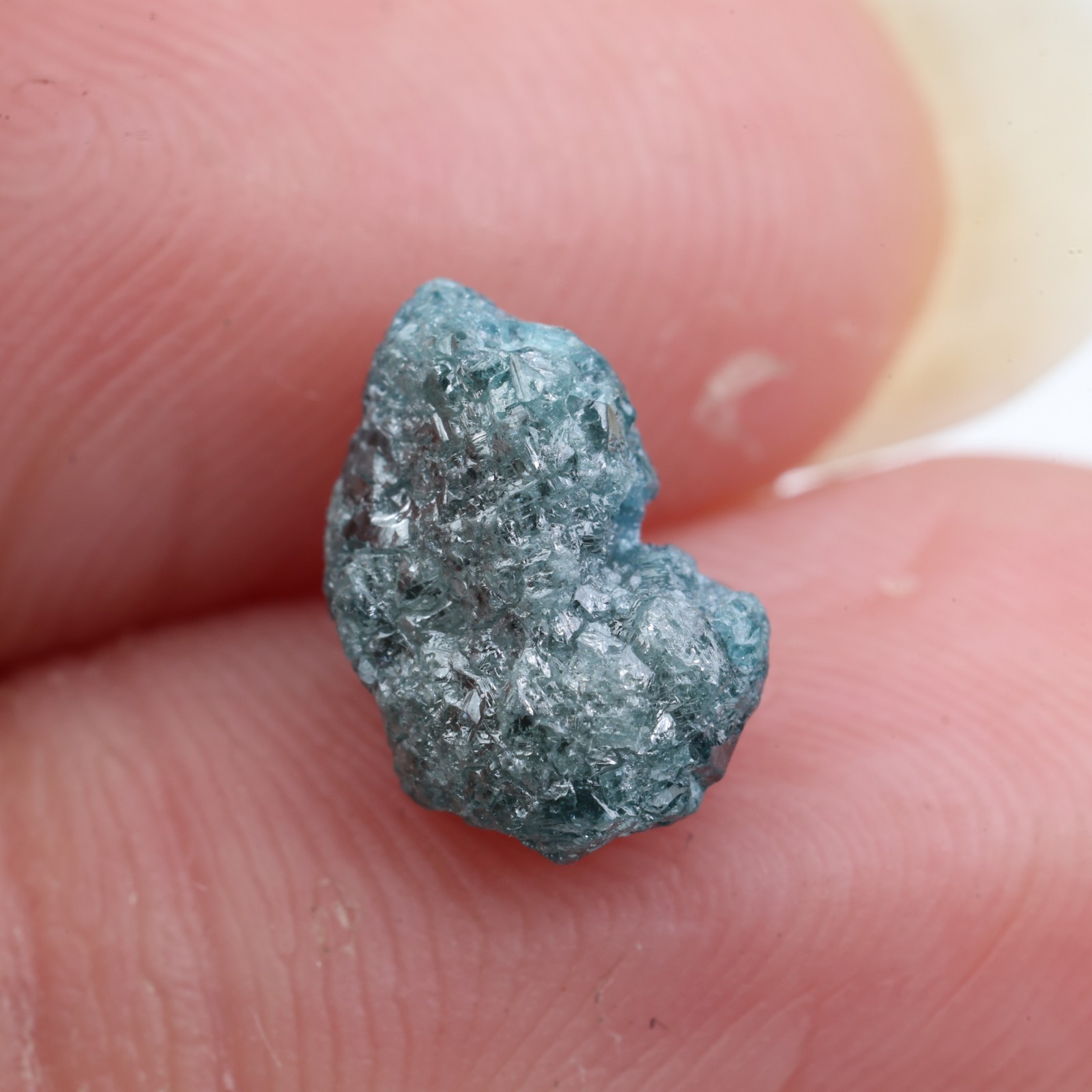 2.15Ct Natural Rough Blue Diamond l Earth Mined Loose Stone For Use Fine Jewelry