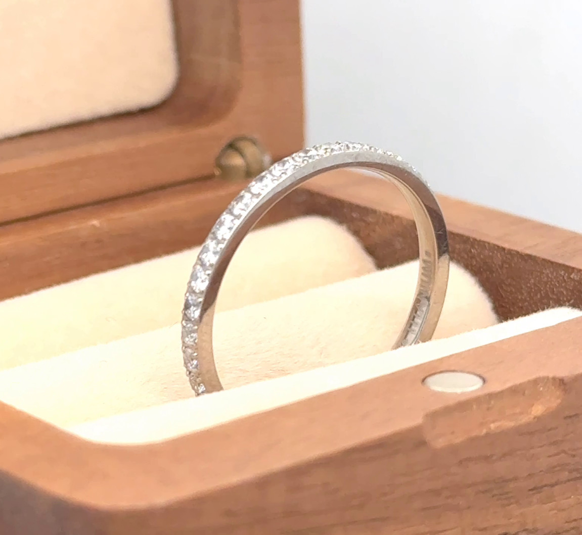 Laser Engrave Ring Silver Titanium Anniversary Ring Stackable Holiday Gifts Band