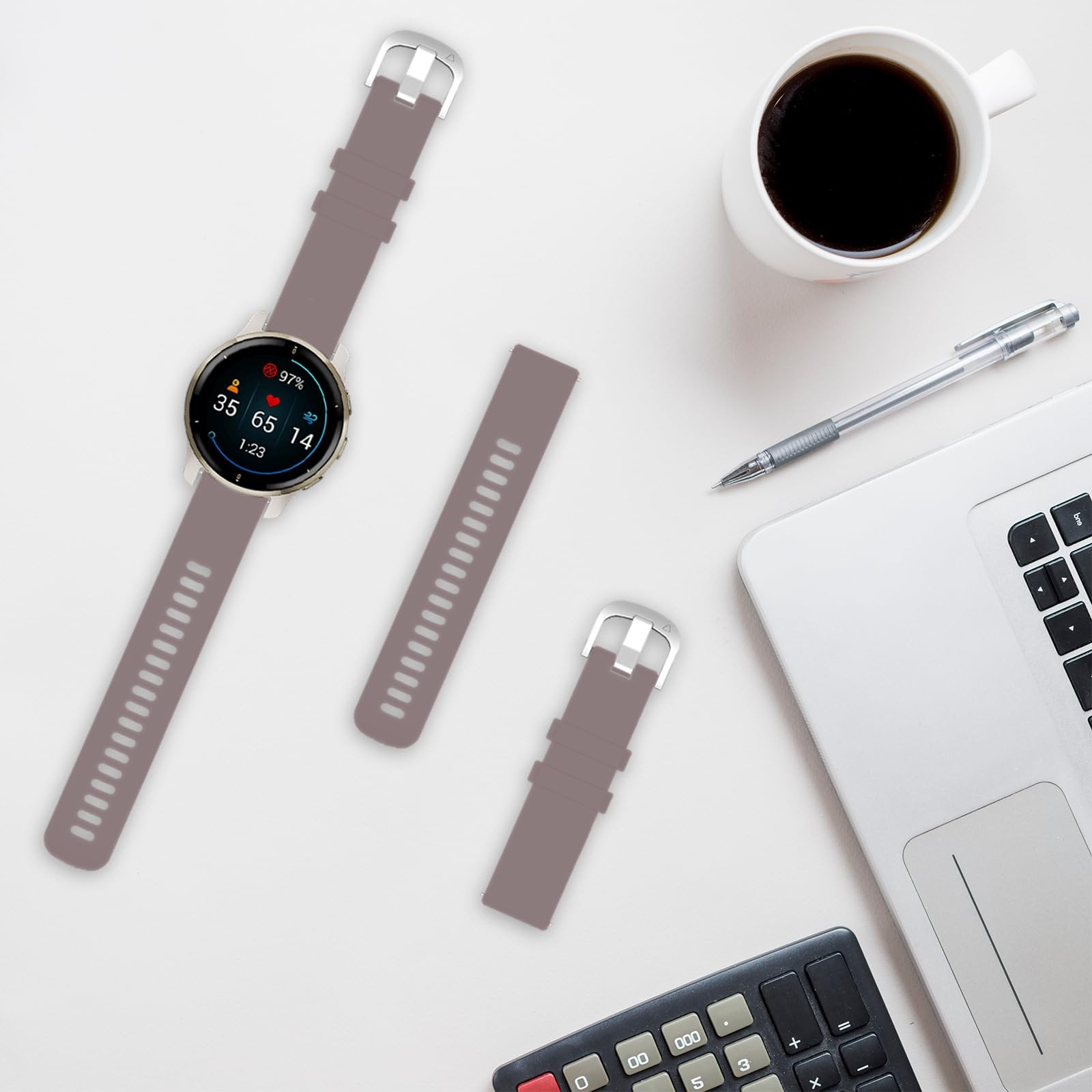 TopPerfekt Watch Band Compatible with Garmin Venu 4 45mm/Venu 3/Venu 2/Foreru…