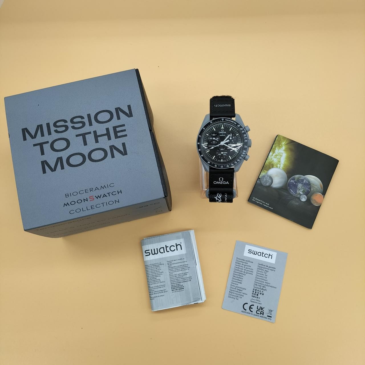 Omega x Swatch MoonSwatch Mission to Moon Omega Swatch SO33M100 Bioceramic Quart