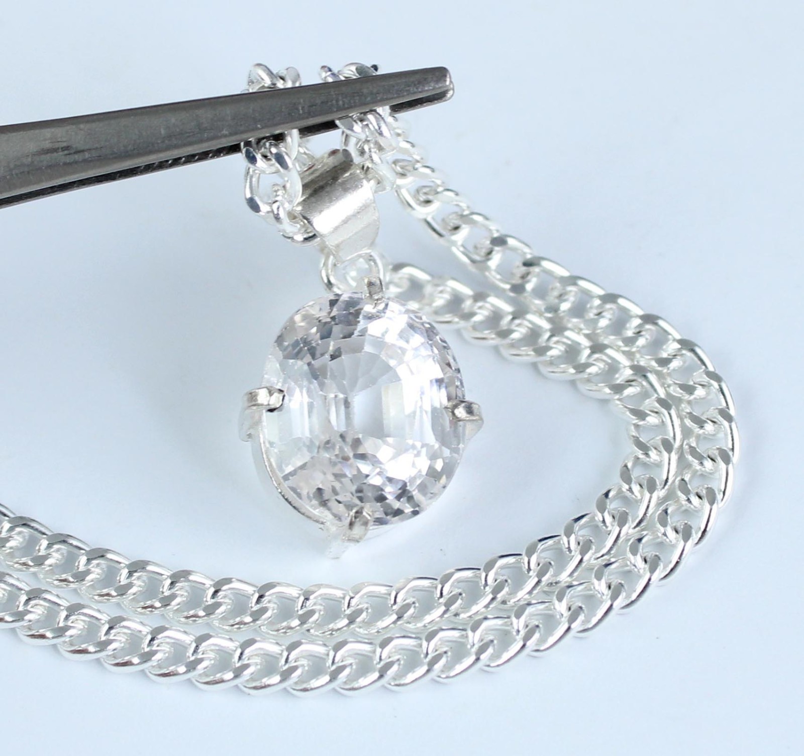 11.70 Ct Natural Phenakite Oval Gems Certified Men’s Pendant Memorial Day Gift
