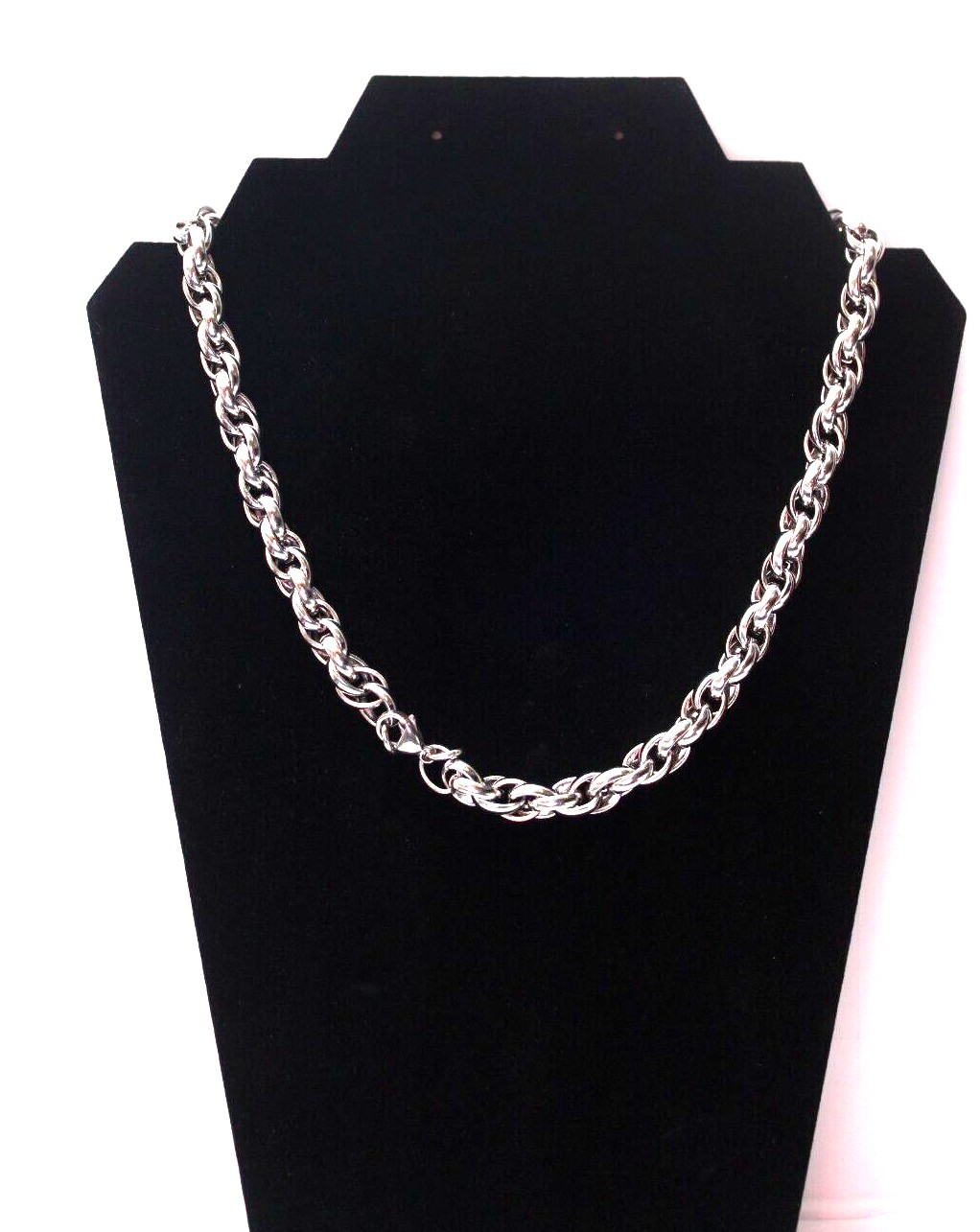 9 mm Cuban Link Chain Necklace Silver Plated SS Various Length Miami Hip Hop C