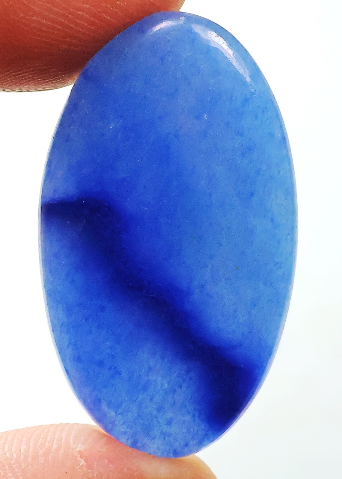 29 Ct 5X19X33 mm Natural Blue Chrysocolla Quartz Oval Cabochon Gemstone HB-518