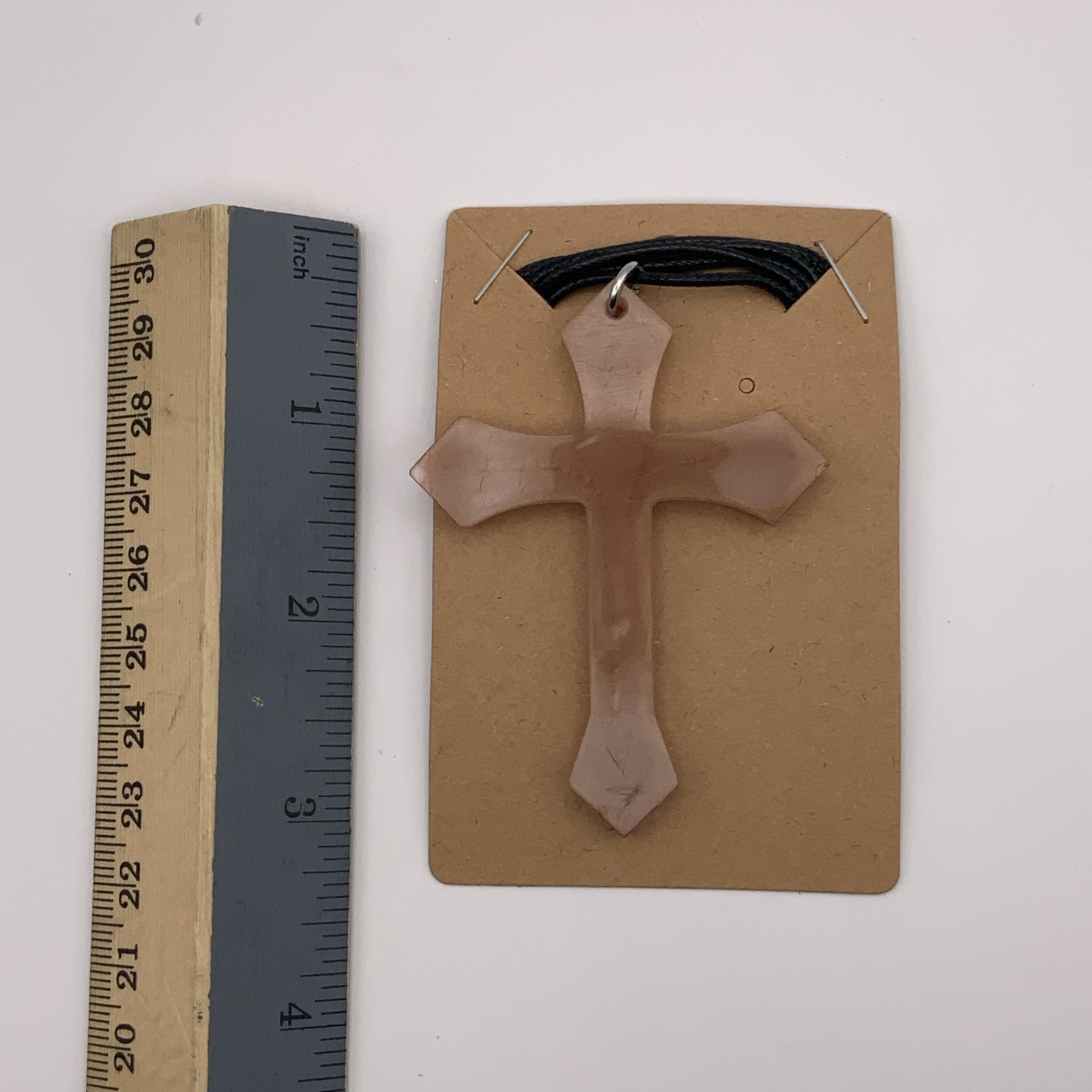 House Of David Handmade Cross Necklace Golden Ember