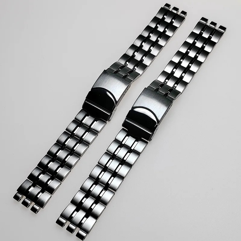 19 21mm Stainless Steel Watch Band Strap For Swatch Bracelet + Folding Buckle