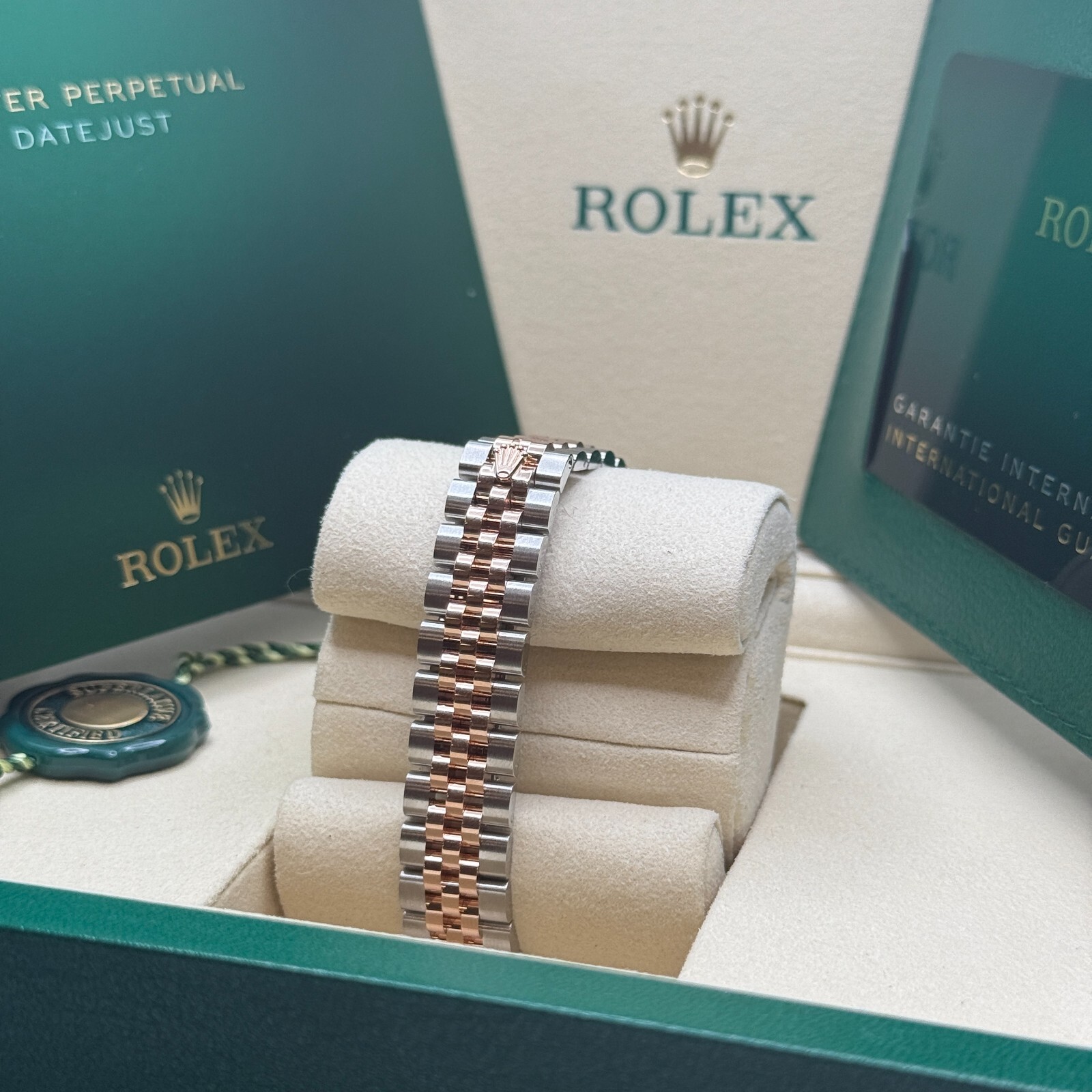 Rolex Lady-Datejust NEW 2025 Purple Diamond Dial Diamond Bezel Two Tone Rose