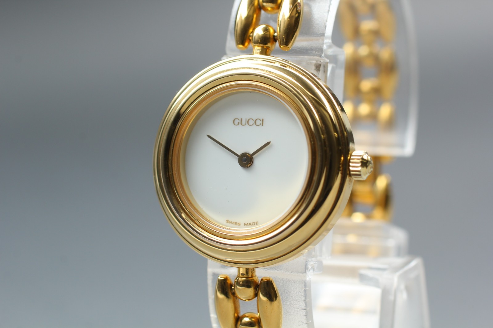 [ N MINT- w/ BOX & Links ] GUCCI Change Bezel 11/12.2 6 Colors 26mm Quartz Watch