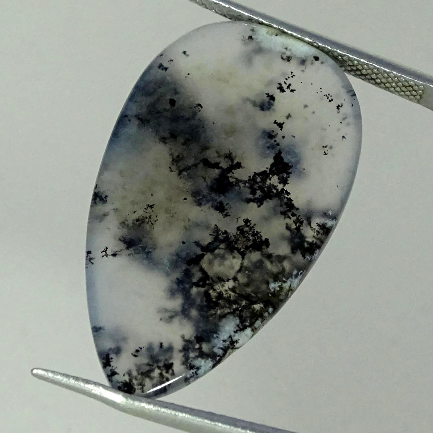 20.50Cts 100% Natural Dendrite Opal Pear Cabochon Gemstone 17X31X4MM