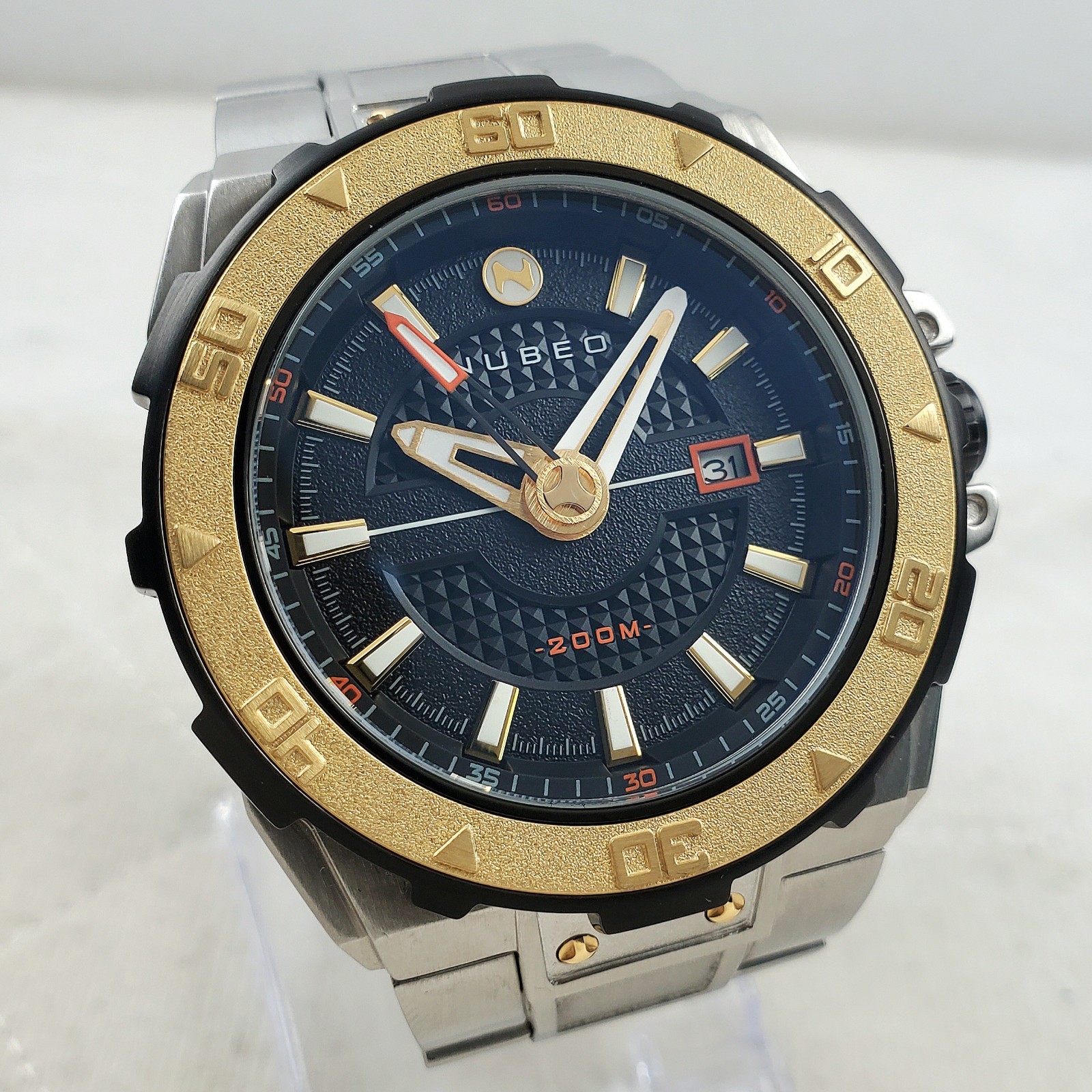 NUBEO EXPLORER AUTOMATIC NIGHT SKY NB-6014-44 WR 200M GOLD/BLACK MEN’S WATCH