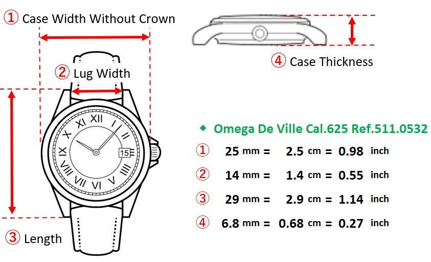 Vintage Omega De Ville Cal.625 Silver Dial 24.7mm Women’s Manual Watch [N MINT]