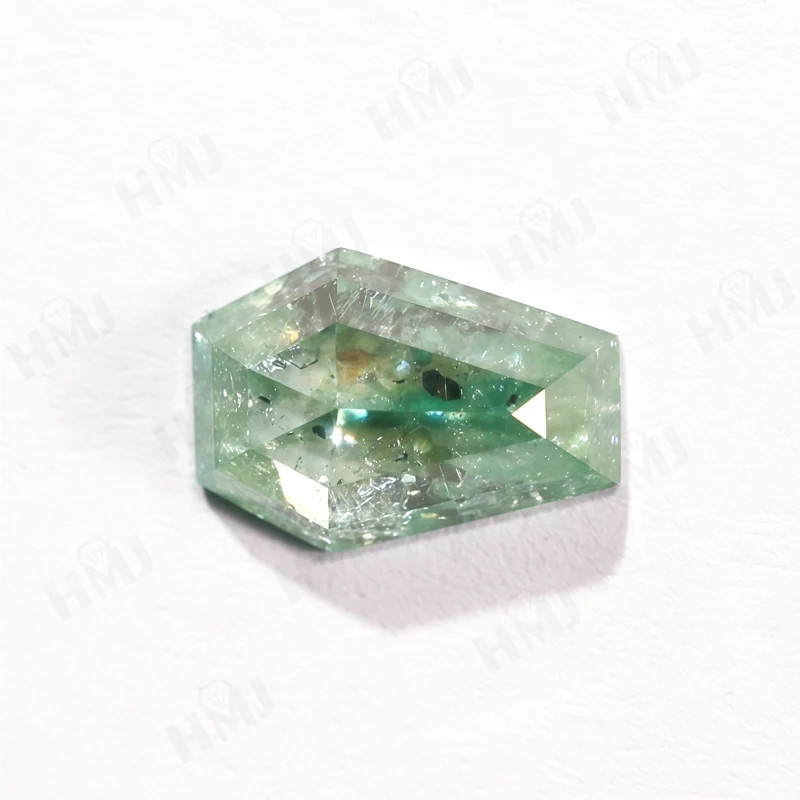 All Shape Salt & Pepper Moissnite Diamond Hexagon Kite Cut for Ring DIY Jewelry