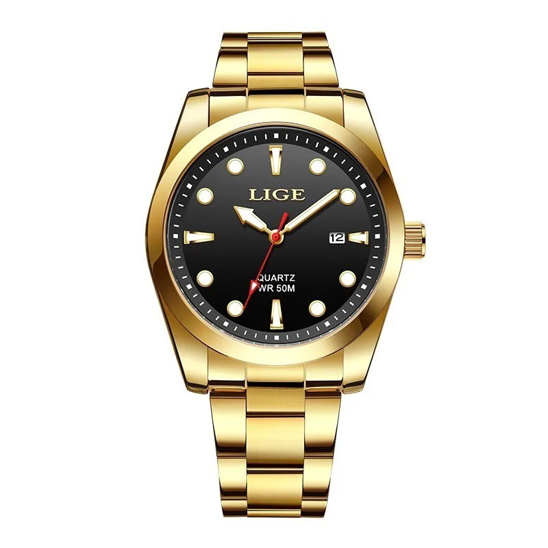 LIGE Top Brand Luxury Mens Watches Casual Business Watch Men Fashion Waterproof
