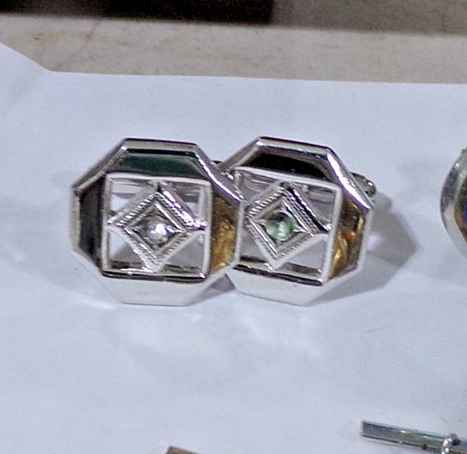 Mixed lot of Vintage CUFFLINKS, TIE BARS/CLASPS, PINS as pictured UNBRANDED