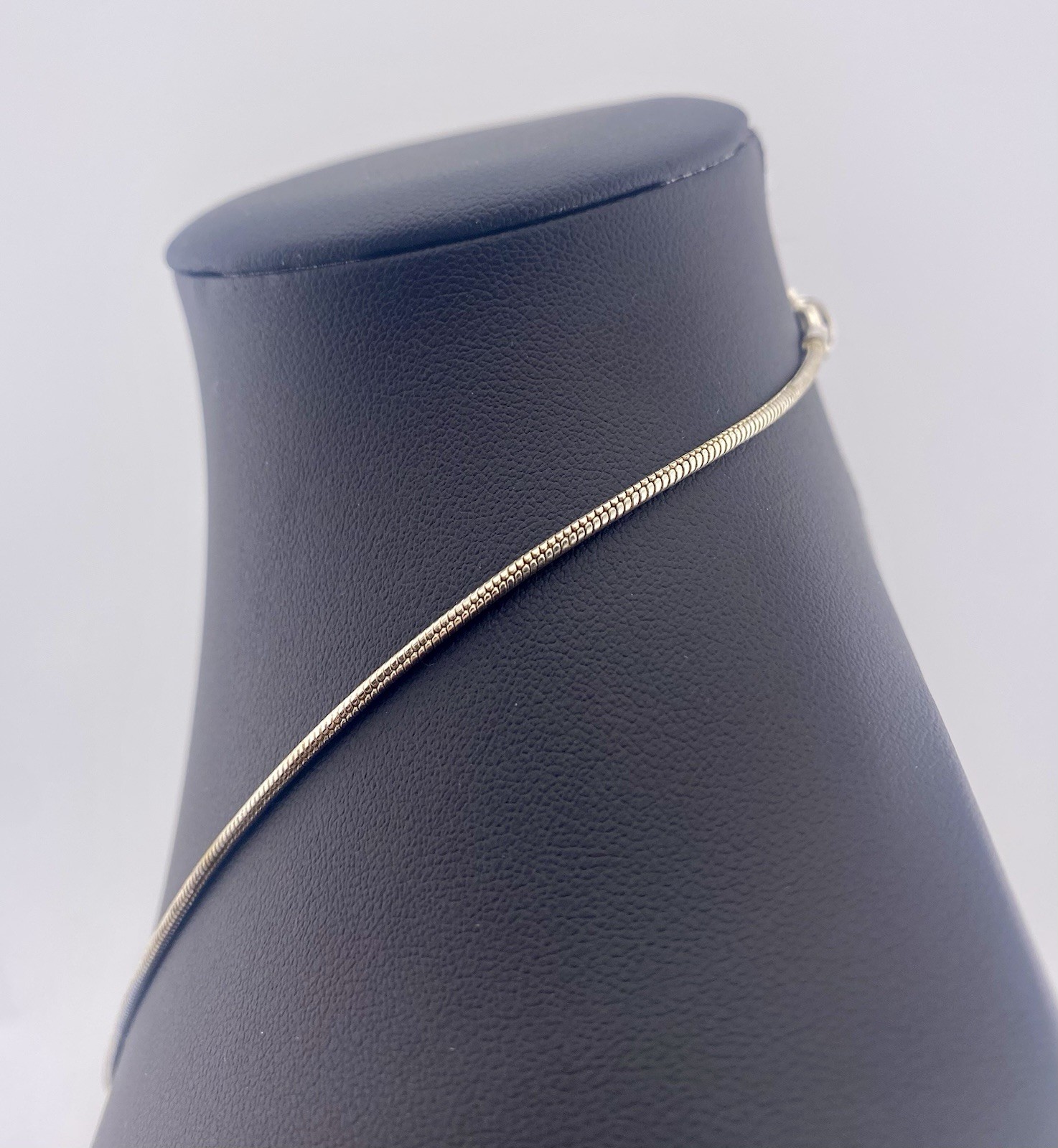 925 Silver Snake Chain Necklace, 16” – 7 Grams.
