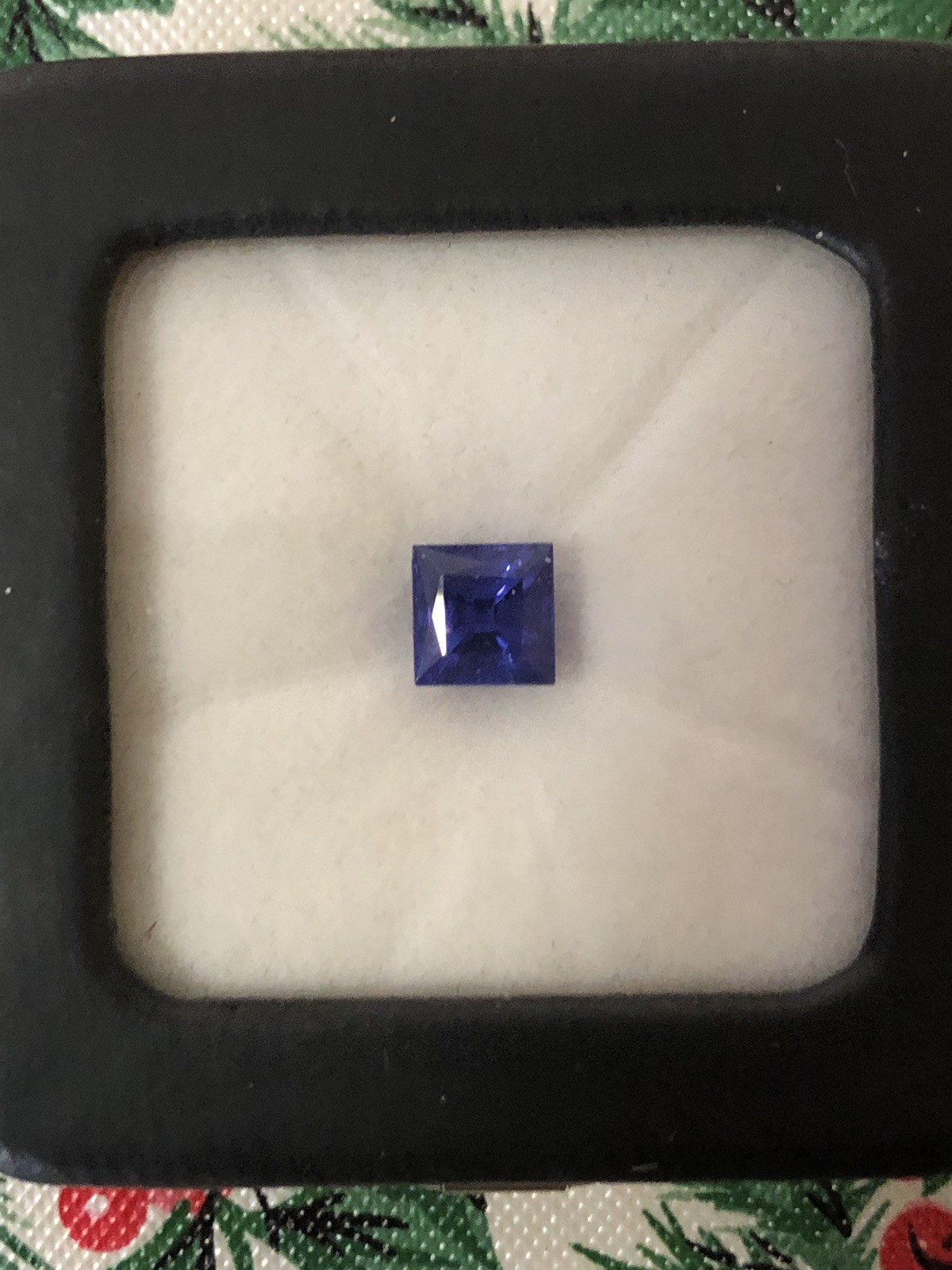 A Magnificient 4.12 Ct. Deep Blue Princess Cut Tanzanite (Rare Cut for this Gem)