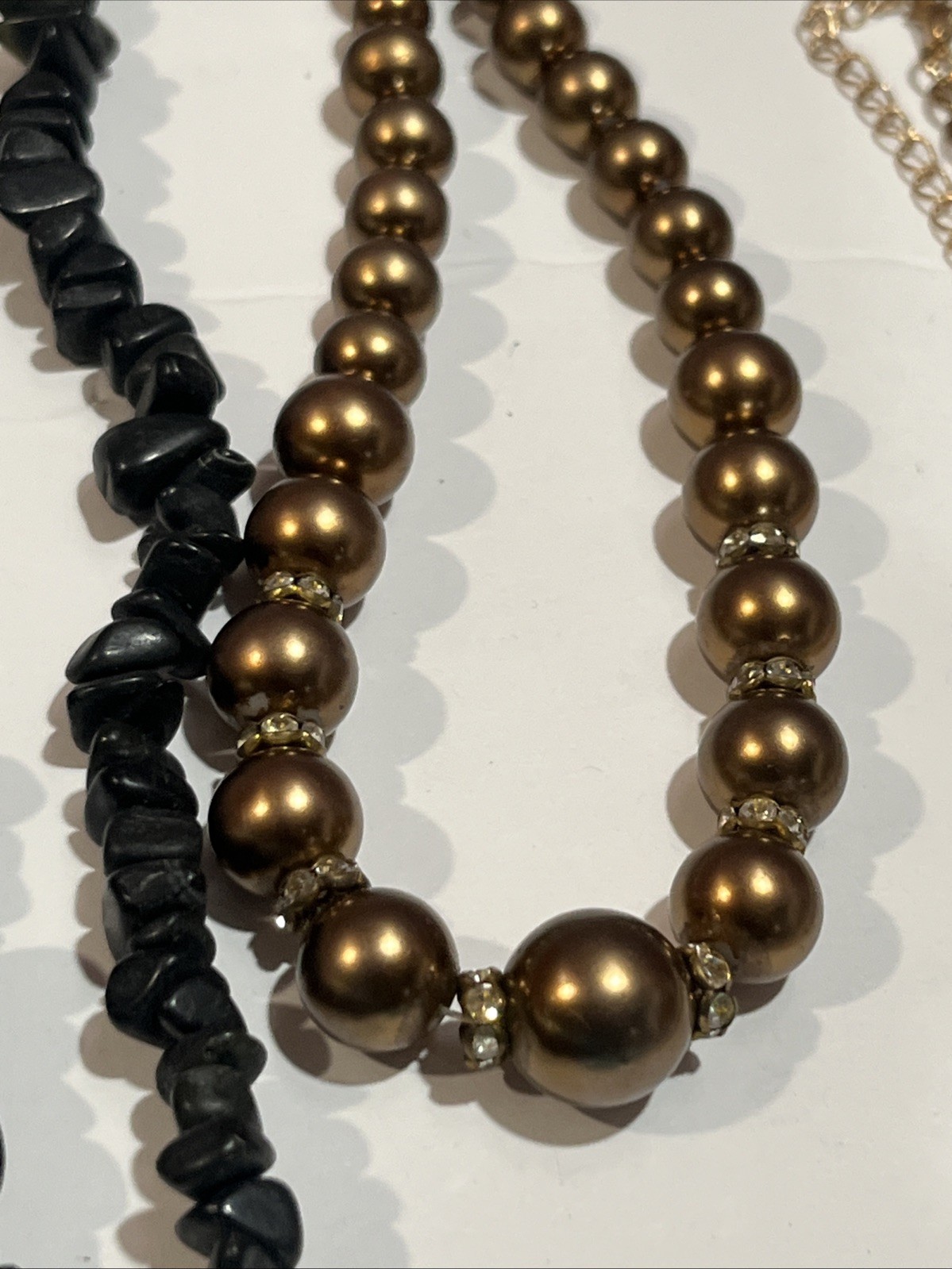Beads And Stone Jewelry Mix Lot Multicolors Size Vintage & Modern