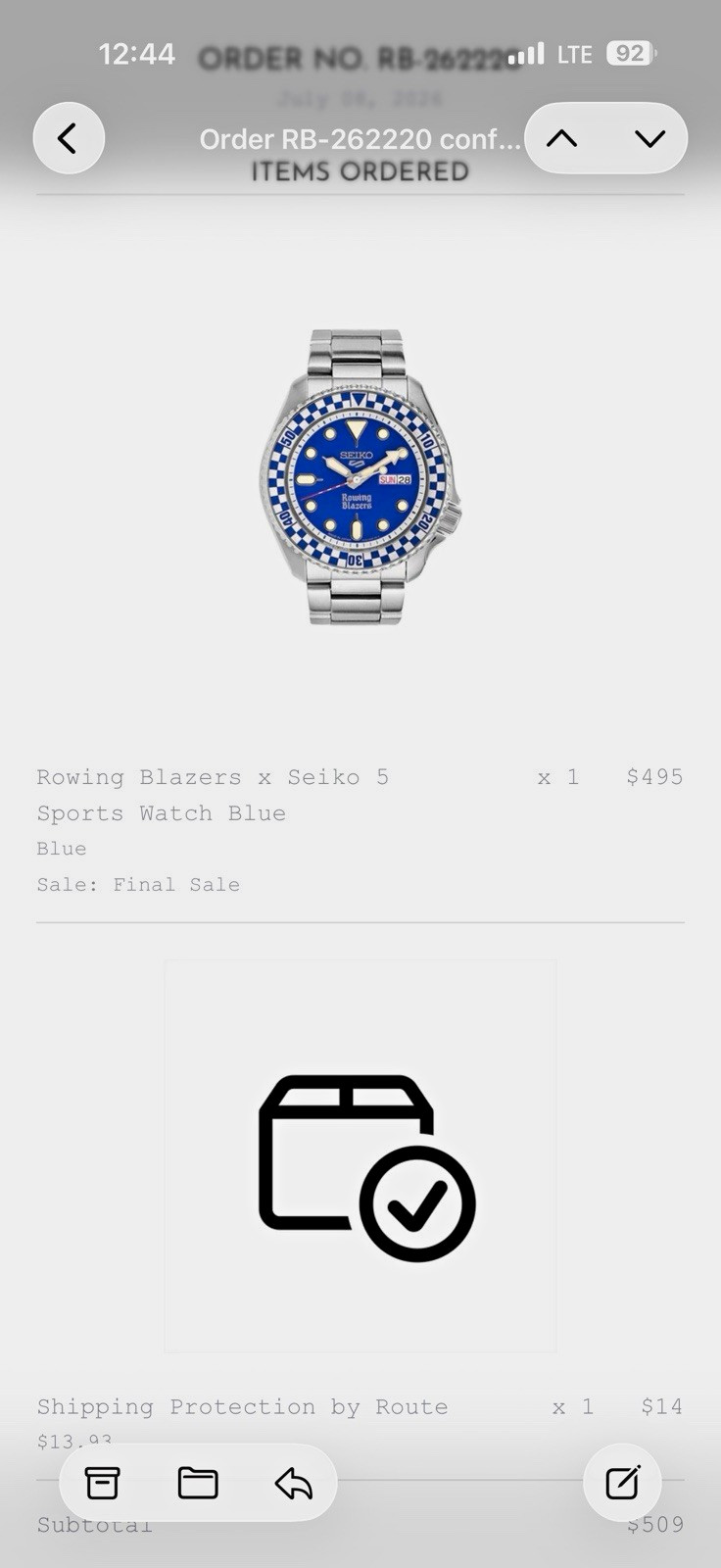 Seiko 5 Sports Rowing Blazers Blue Dial Auto Day/Date Rotating Bezel