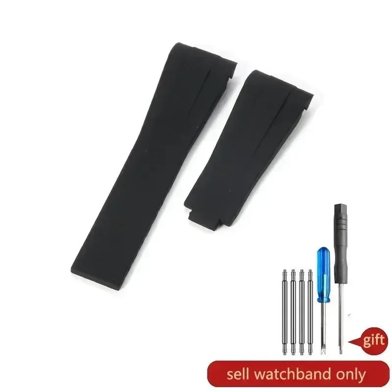 Silicone Curved End Watch Strap 20mm Replacement Band Waterproof Sport Wristband