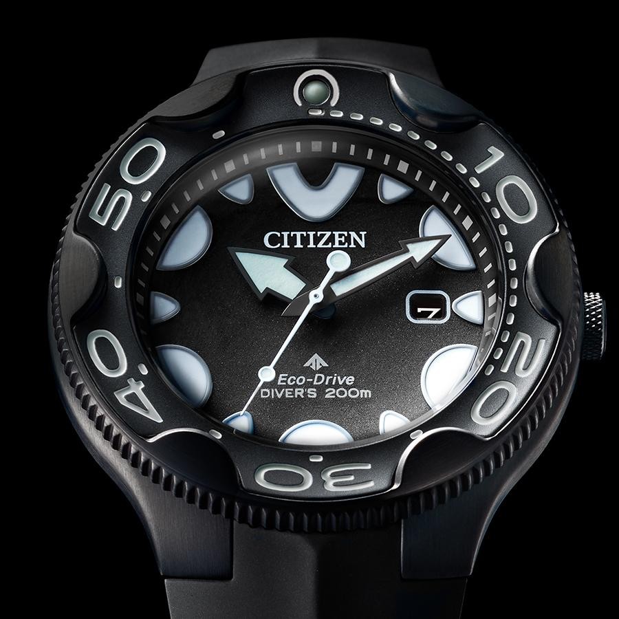 CITIZEN Promaster BN0235-01E Eco-Drive Whale Shark Solar 200M Diver Men Watch