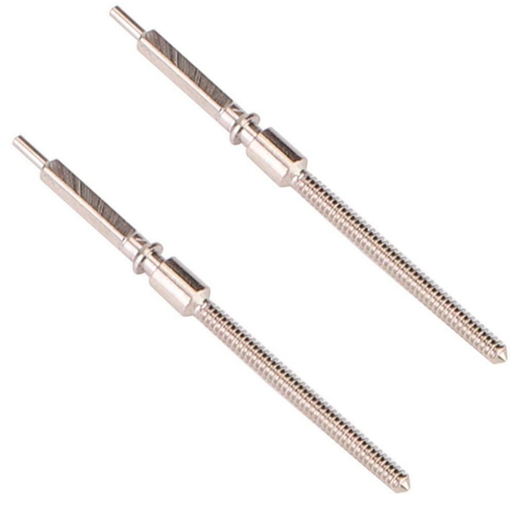 2Pcs Watch Repair 0.9mm Winding Stem Replacement Parts for 7750 7751 Movement