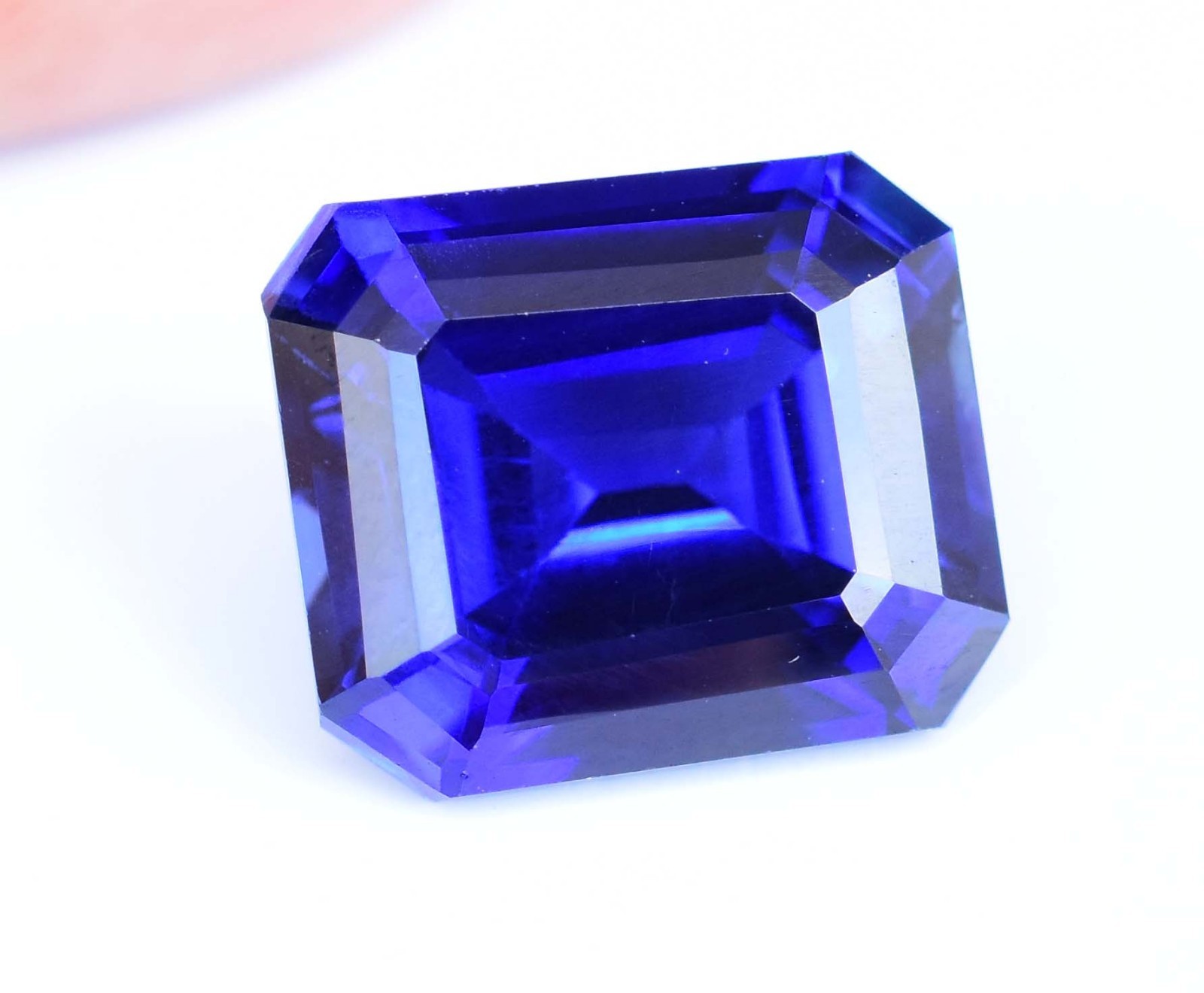 Flawless 12.80 Ct Natural Blue Ceylon Sapphire AGL Certified Emerald Gemstone