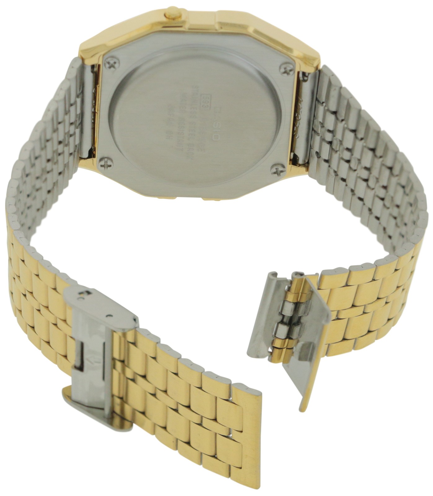 Casio Gold-Tone Alarm Chronograph Mens Watch A159WGEA-1D