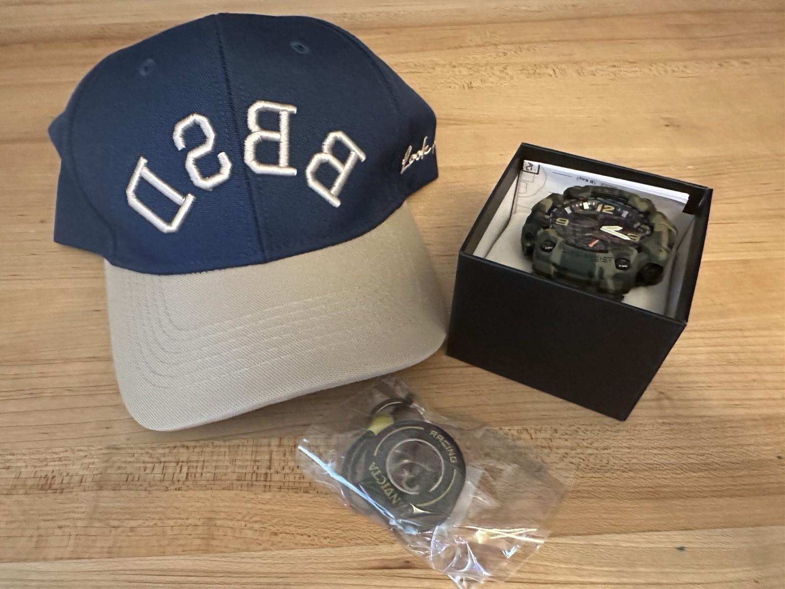 Invicta x Activa Men’s BlackOps Digital Watch Camouflage, Invicta Hat & Keychain