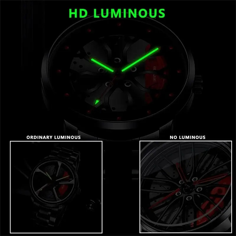 Luxury Men’s Sports Waterproof Quartz Watch with Stainless Steel Design