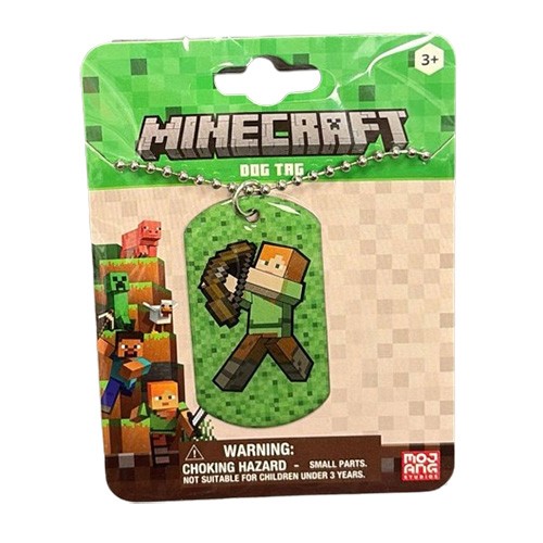 HER Accessories – Minecraft Dogtag Necklace – ALEX with Bow – New