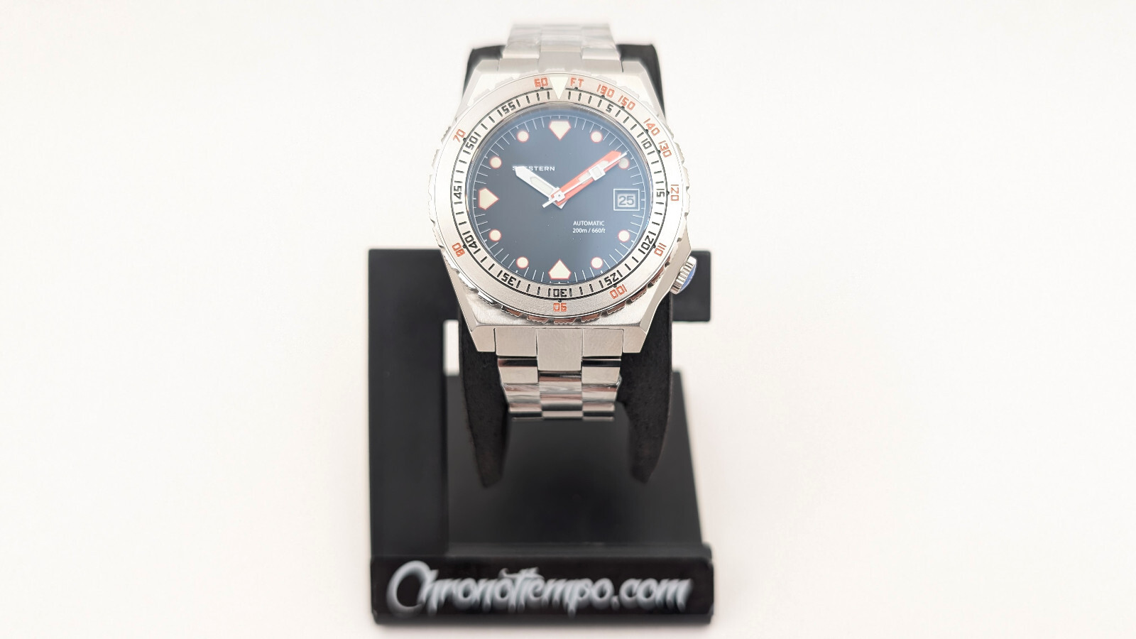 Seestern Vintage Sub 600T Black Vintage 407S Ceramic 40mm Automatic Diver Watch