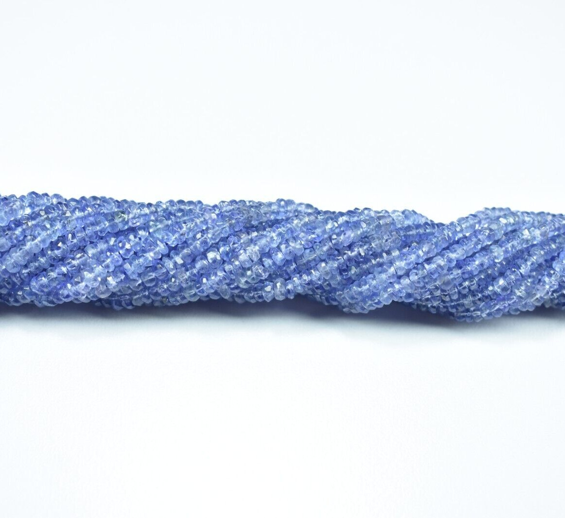 Tanzanite Faceted Rondelle Gemsone Beads 2.5-3.5mm 16″ Strand, Natural Tanzanite